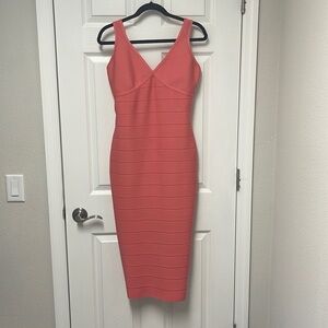 Band Of Starts Dress bandage style Size 10 Color Coral